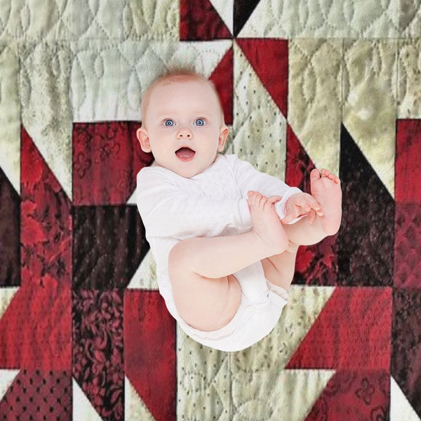 Triangle Fabric Eco-conscious Throw Blanket