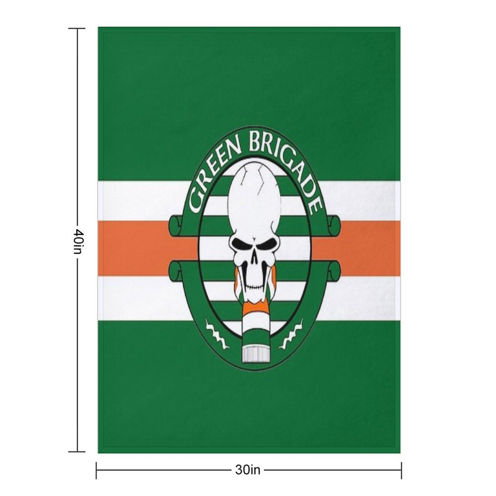 Green Brigade Throw Blanket