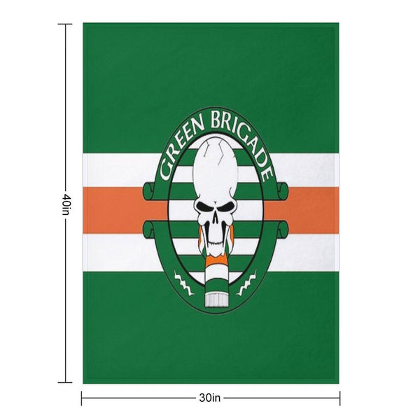 Green Brigade Throw Blanket
