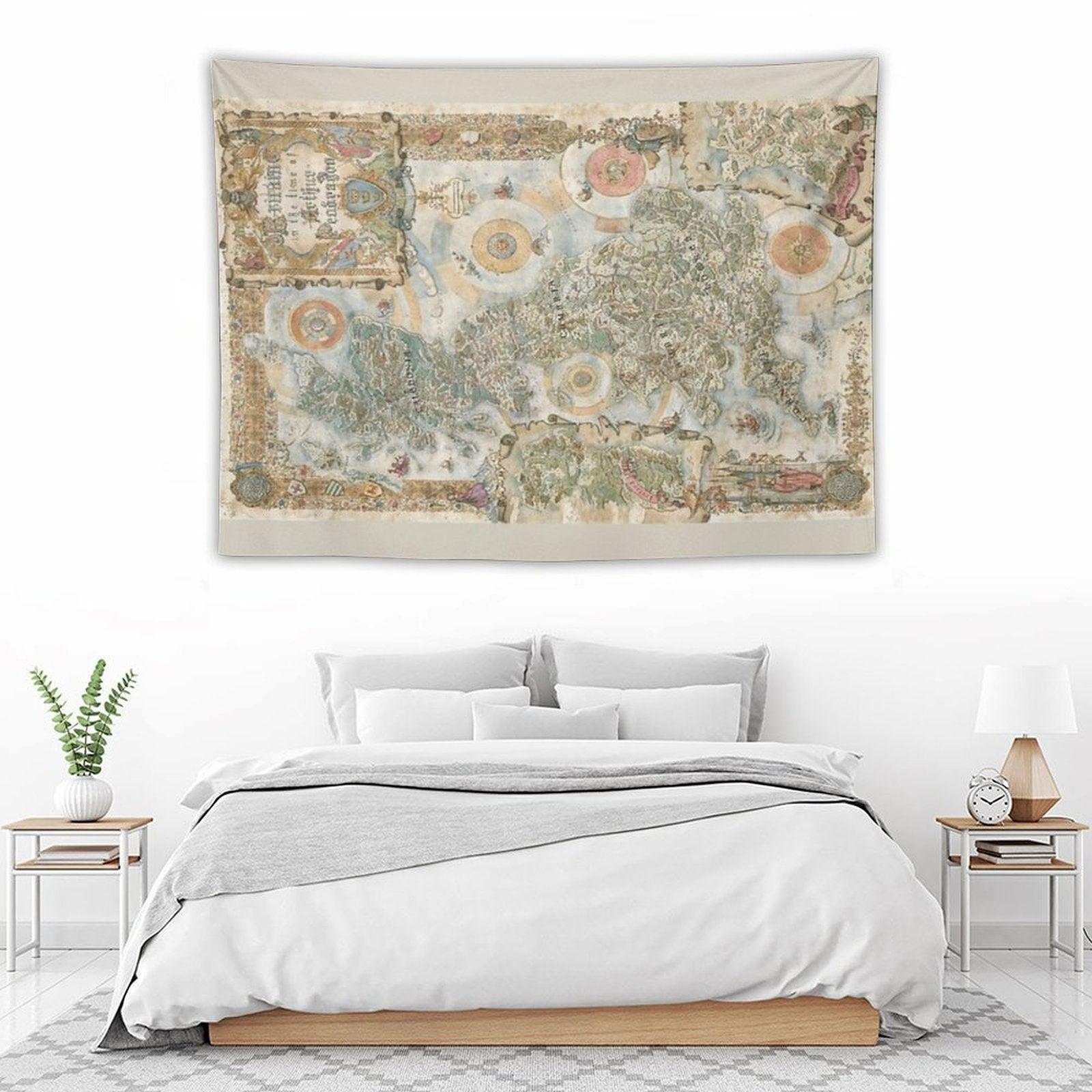 Pendragon 6th Edition Map by Francesca Baerald Tapestry