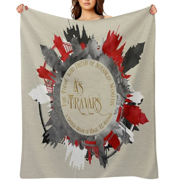 As Travars. For Those Who Dream of Stranger Worlds. A Darker Shade of Magic. Lightweight Throw Blanket
