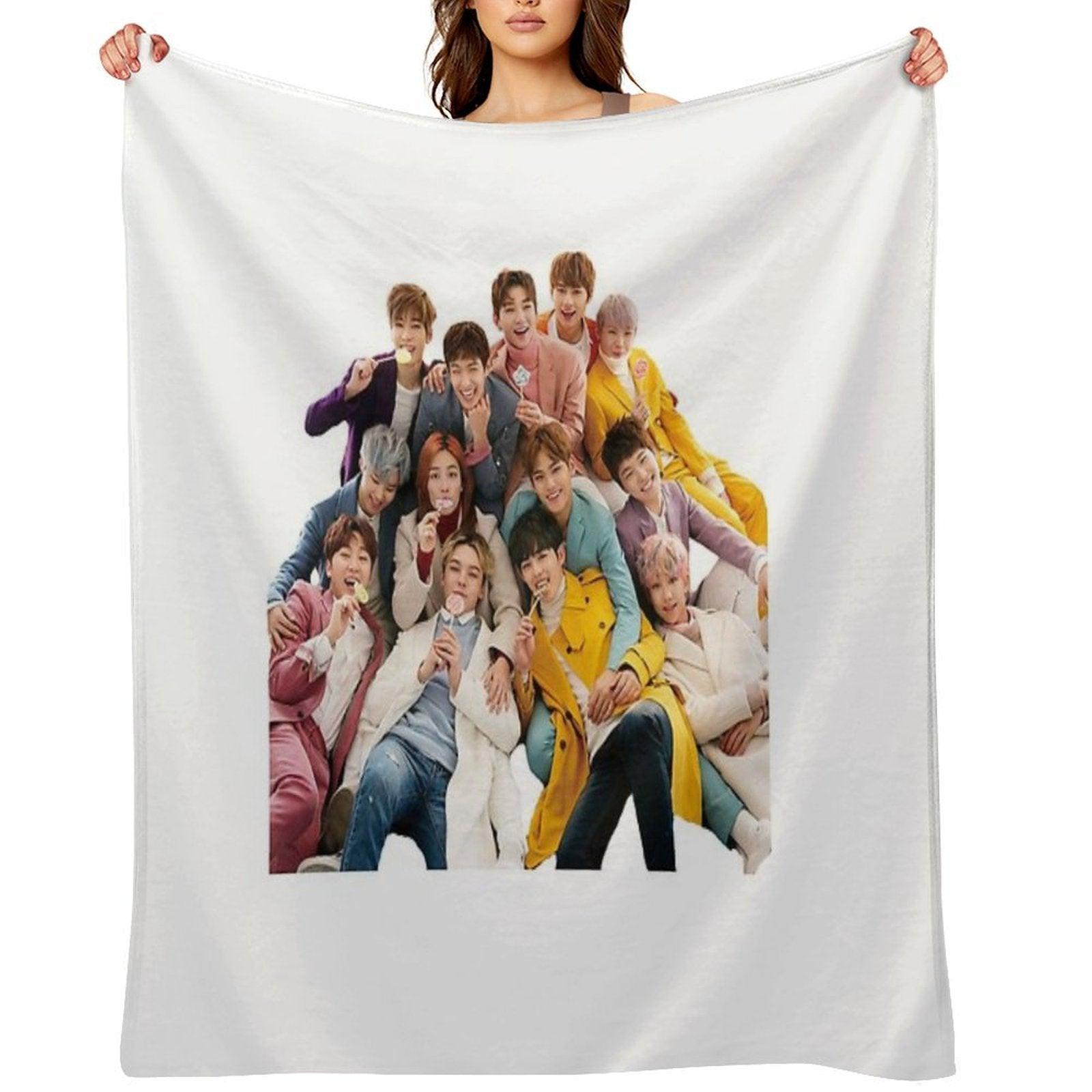 Seventeen Kpop Throw Blanket
