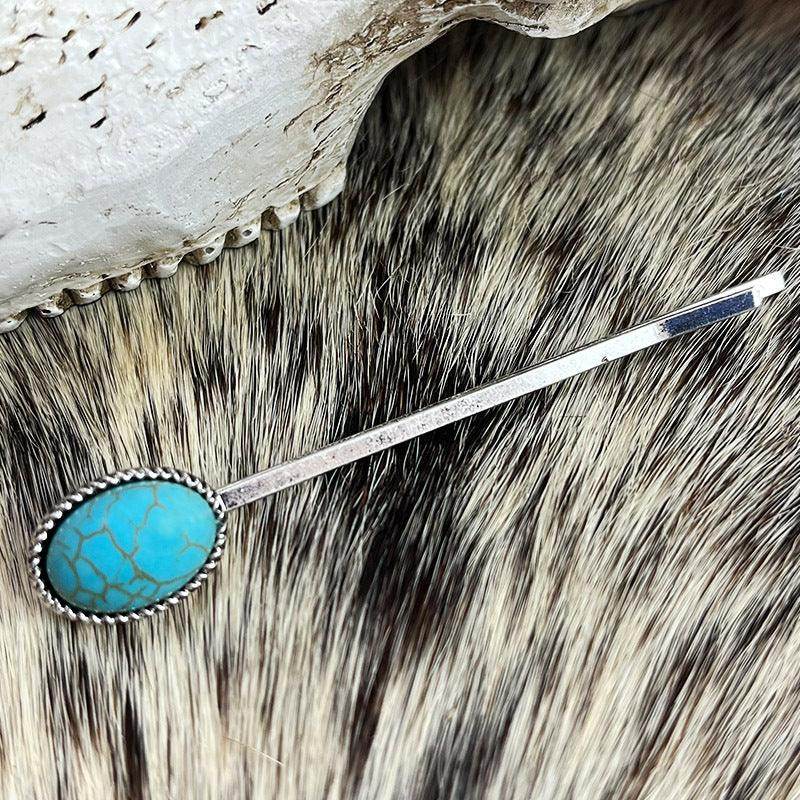 Turquoise Alloy Hairpin for Stylish Hair Accessories