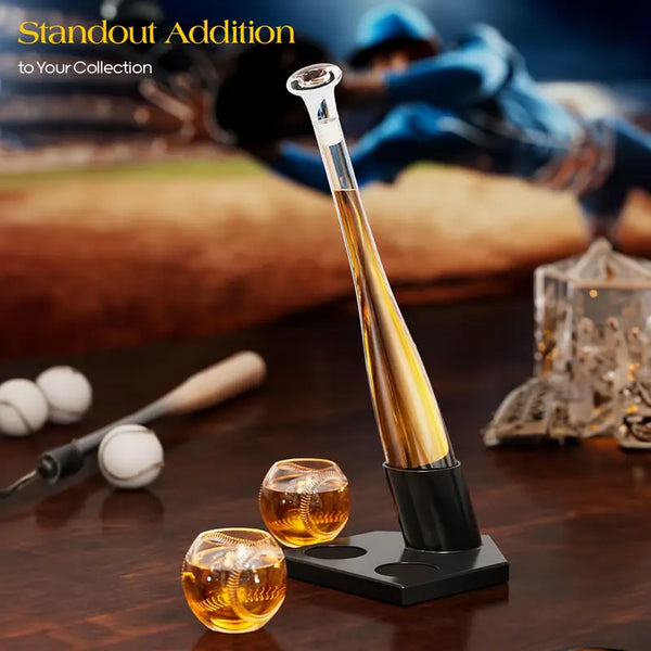 Home Run Baseball Decanter Set
