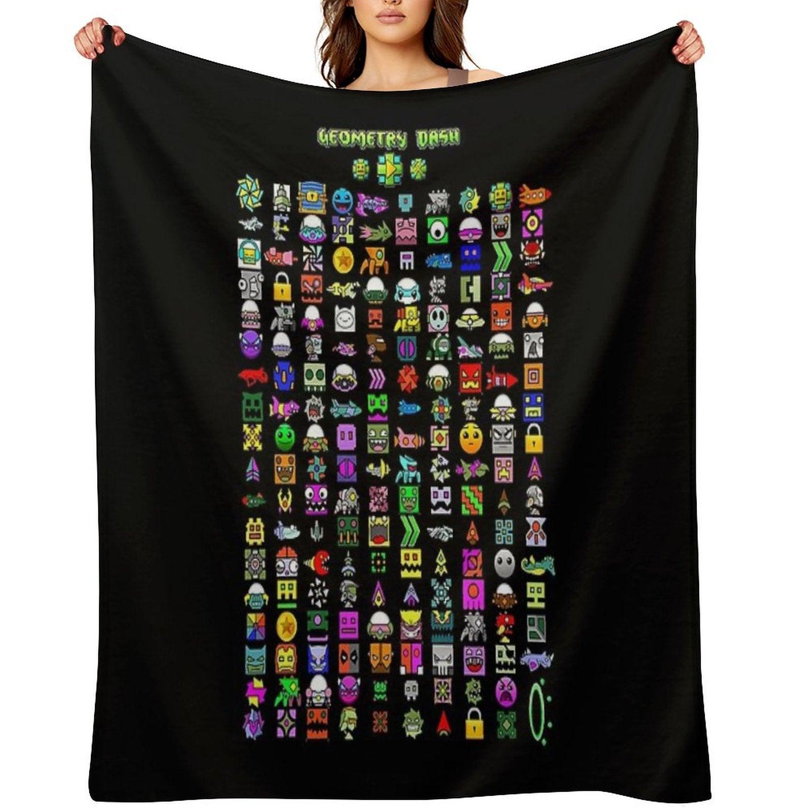 Geometry Dash Throw Blanket