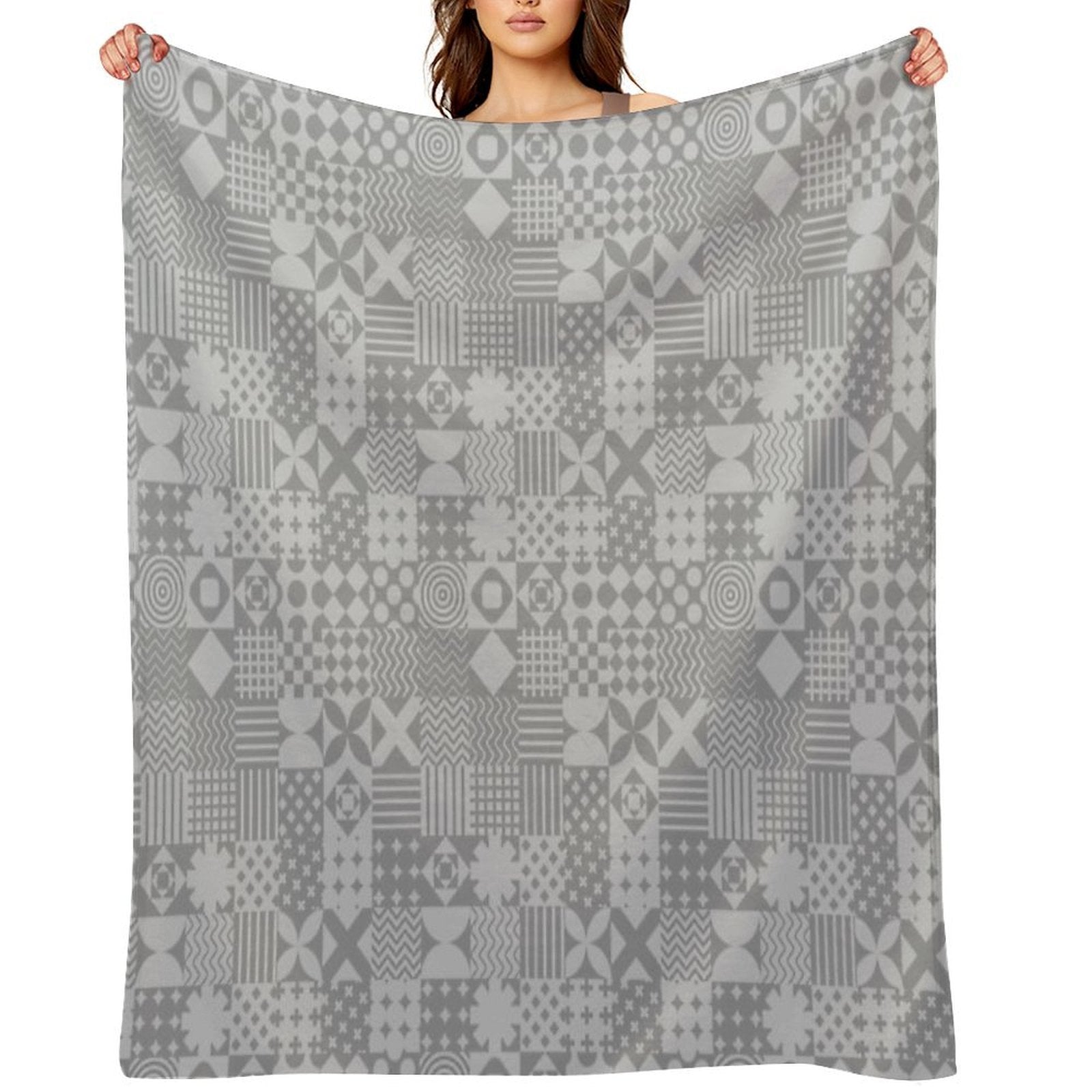 Patchwork Patterns Multi-functional Throw Blanket