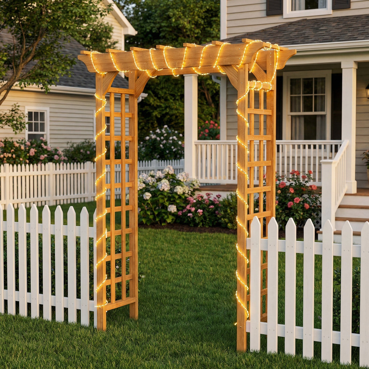 Wooden Arbor for Wedding and Garden Use