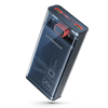 ClearCharge XL 20000mAh Transparent PD Power Bank - Black