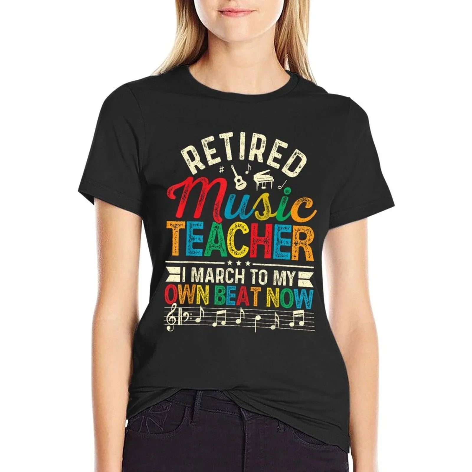 Funny Retired Music Teacher Gift Shirt Retirement Gift T-Shirt