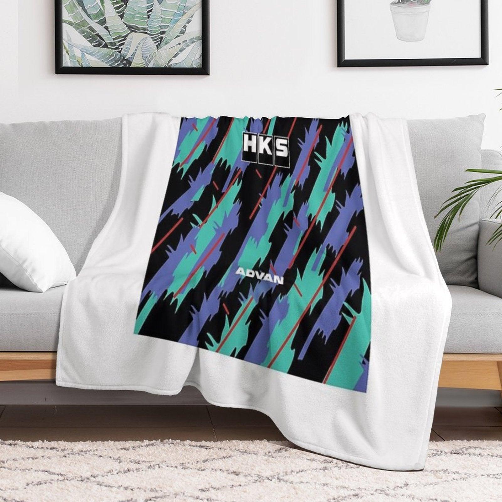 HKS Advan JDM Throw Blanket