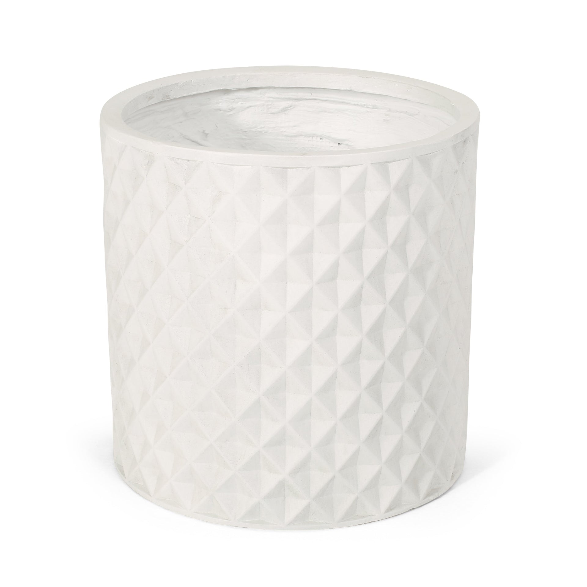 15.75-inch MGO Planter in Antique White