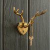Cast Iron Gold Leaf Antler Hook