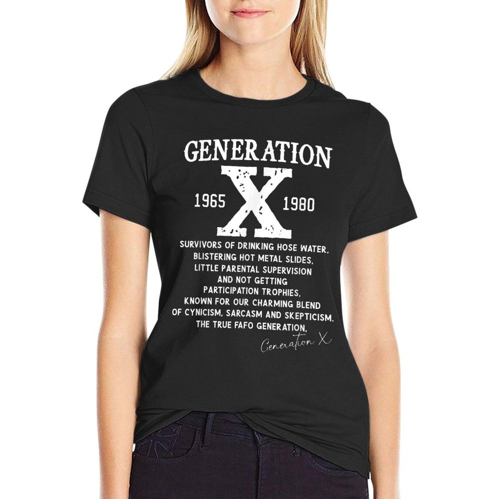 Proud Gen X 1965 to 1980 Vintage Generation X T-Shirt