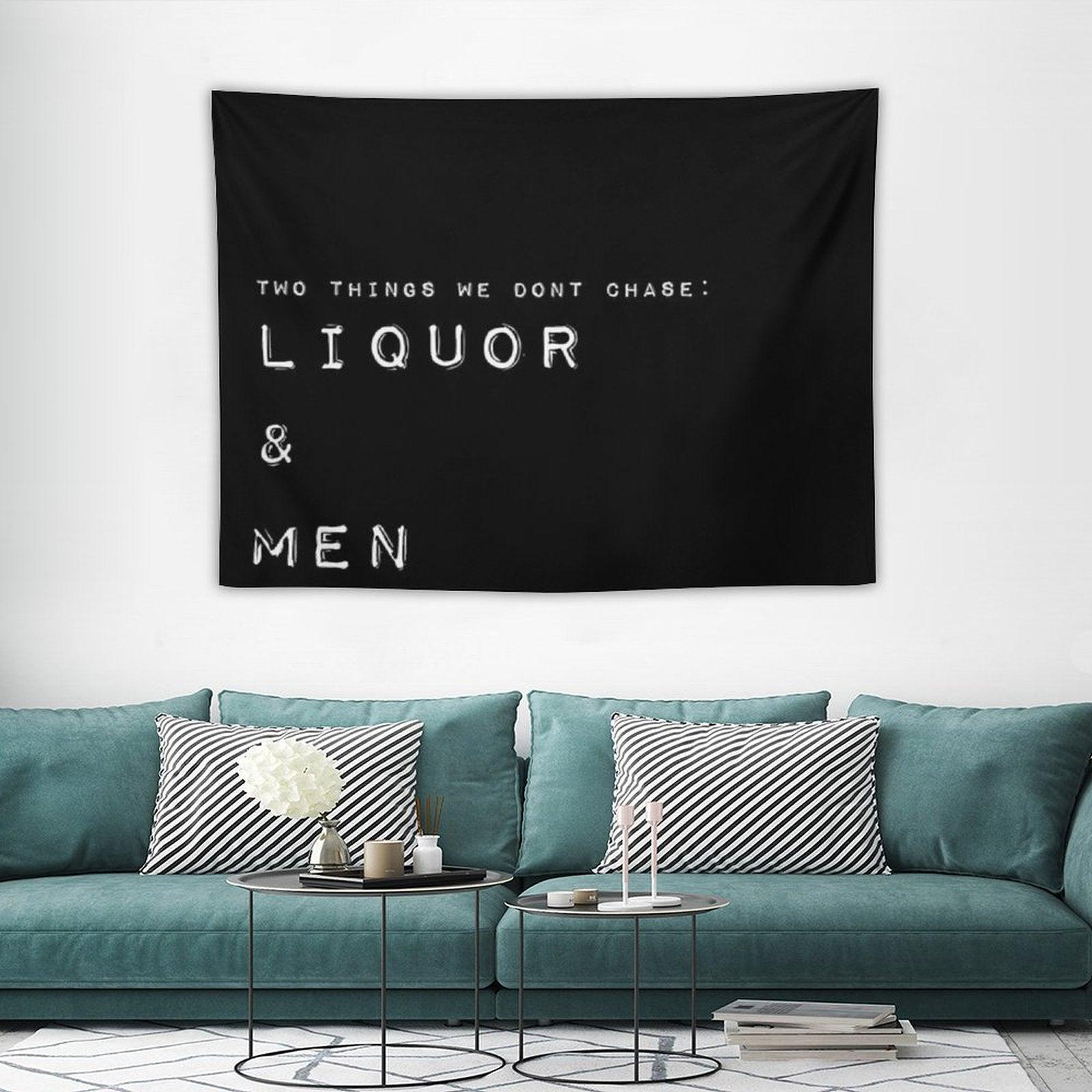 Liquor And Men Tapestry Tapestry