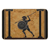 GREEK  Ancient 470 B.C. Frieze of A Soldier Print Bath Mat