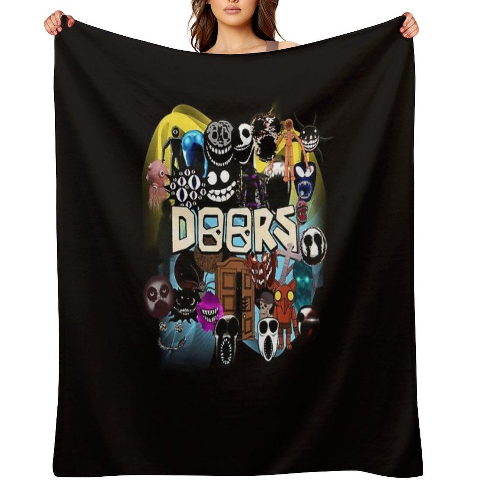 Doors All The Entities New Doors Game Update Throw Blanket