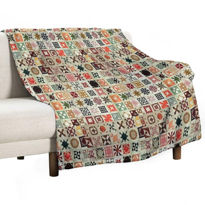 Patchwork Patterns Quick-dry Throw Blanket