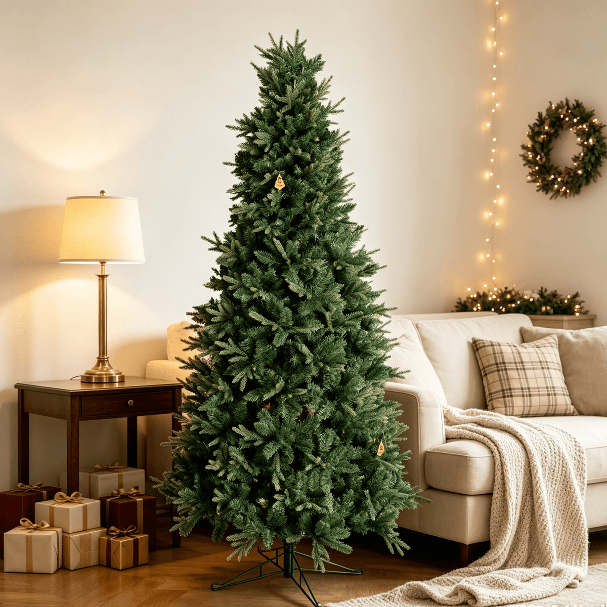 6.5 FT Slim Realistic PE/PVC Hybrid Christmas Tree