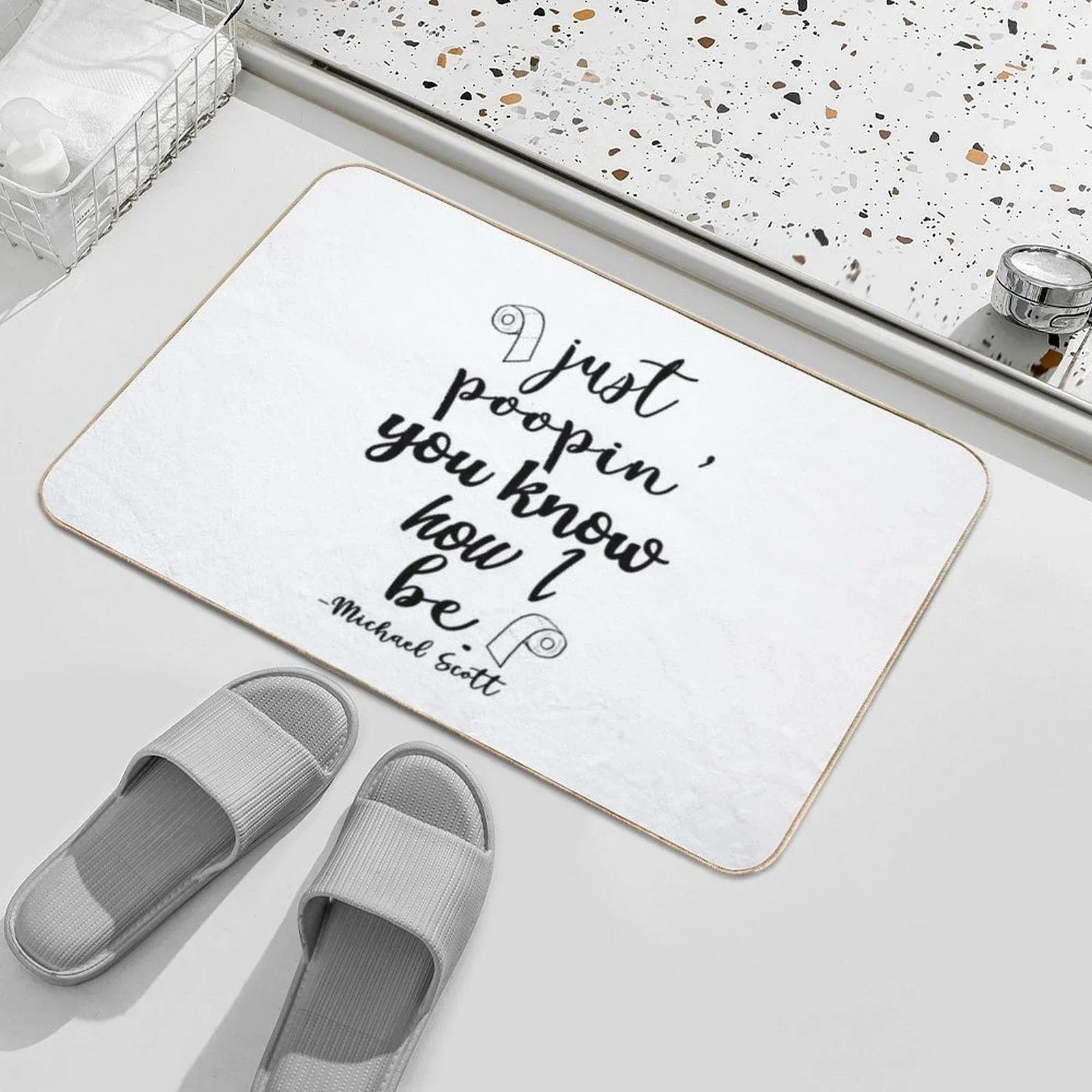 Just Poopin' You Know How I Be Tshirt Bath Mat