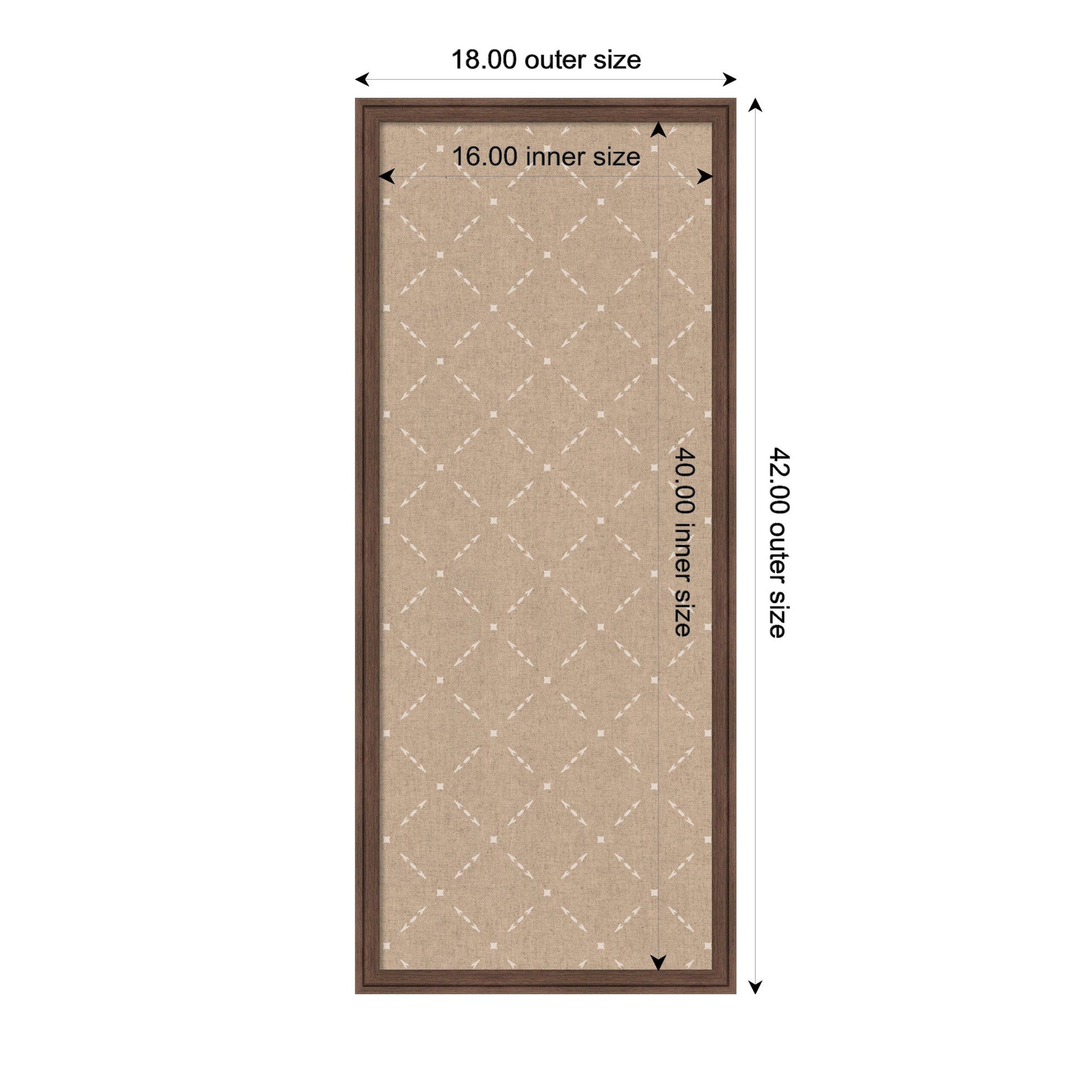 Pinboard Beige Lattice Pattern
