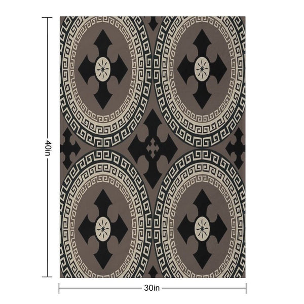 Abstract Cute Circles Illustration Pattern Compact Throw Blanket