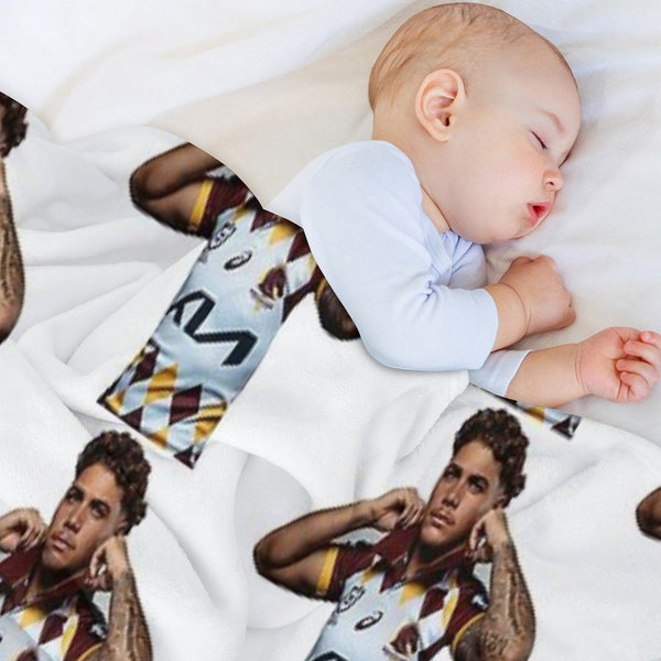 Reece Walsh Broncos Hot Photo Jersey Lightweight Throw Blanket