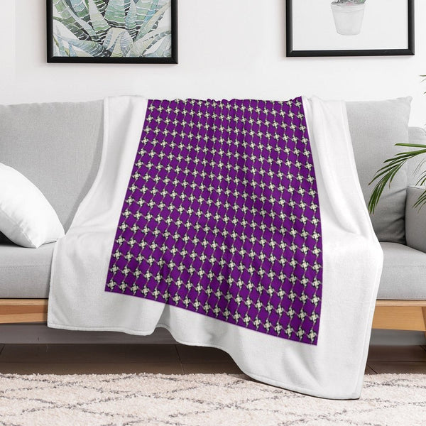 Star Mauve Design Pattern Compact Throw Blanket