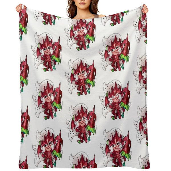 Pitaya Dragon Cookie Wrinkle-free Throw Blanket