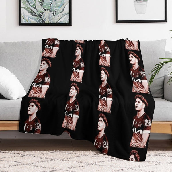 Reece Walsh NRL Orange Posterized Multi-functional Throw Blanket