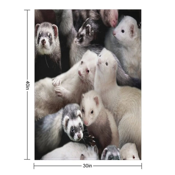 Ferrets Throw Blanket