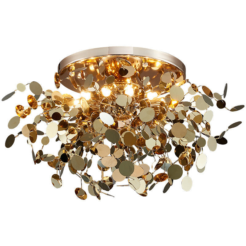 Stainless Steel Blade Chandelier