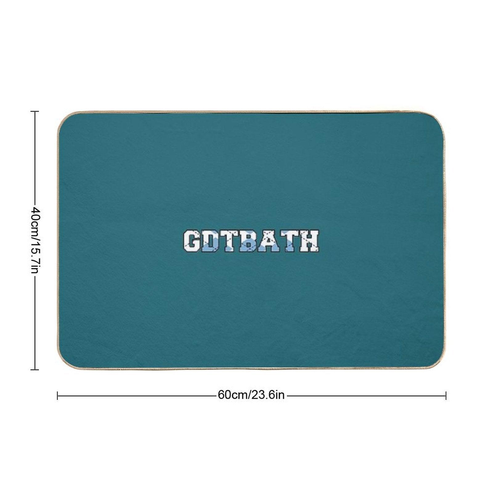 GDTBATH Argyle Bath Mat