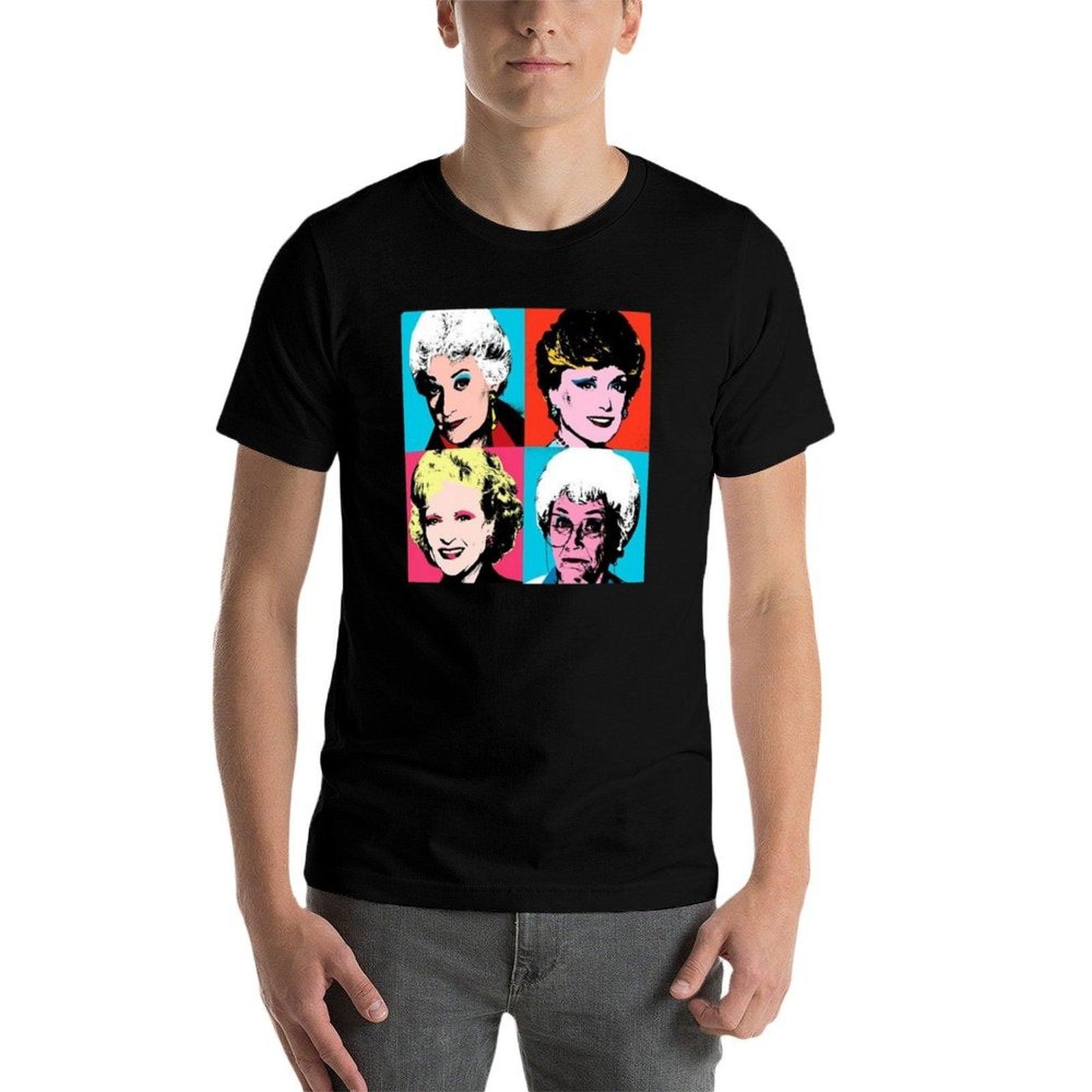 Golden Warhol Girls  Summer-ready Fabric T-Shirt