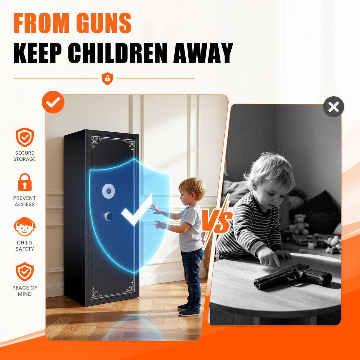 Biometric Large Gun Safe - 57