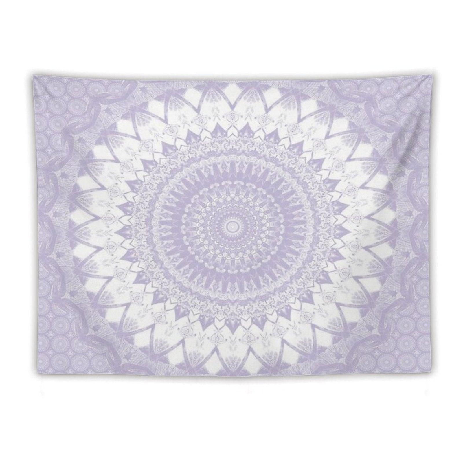 Boho Pastel Purple Mandala Tapestry