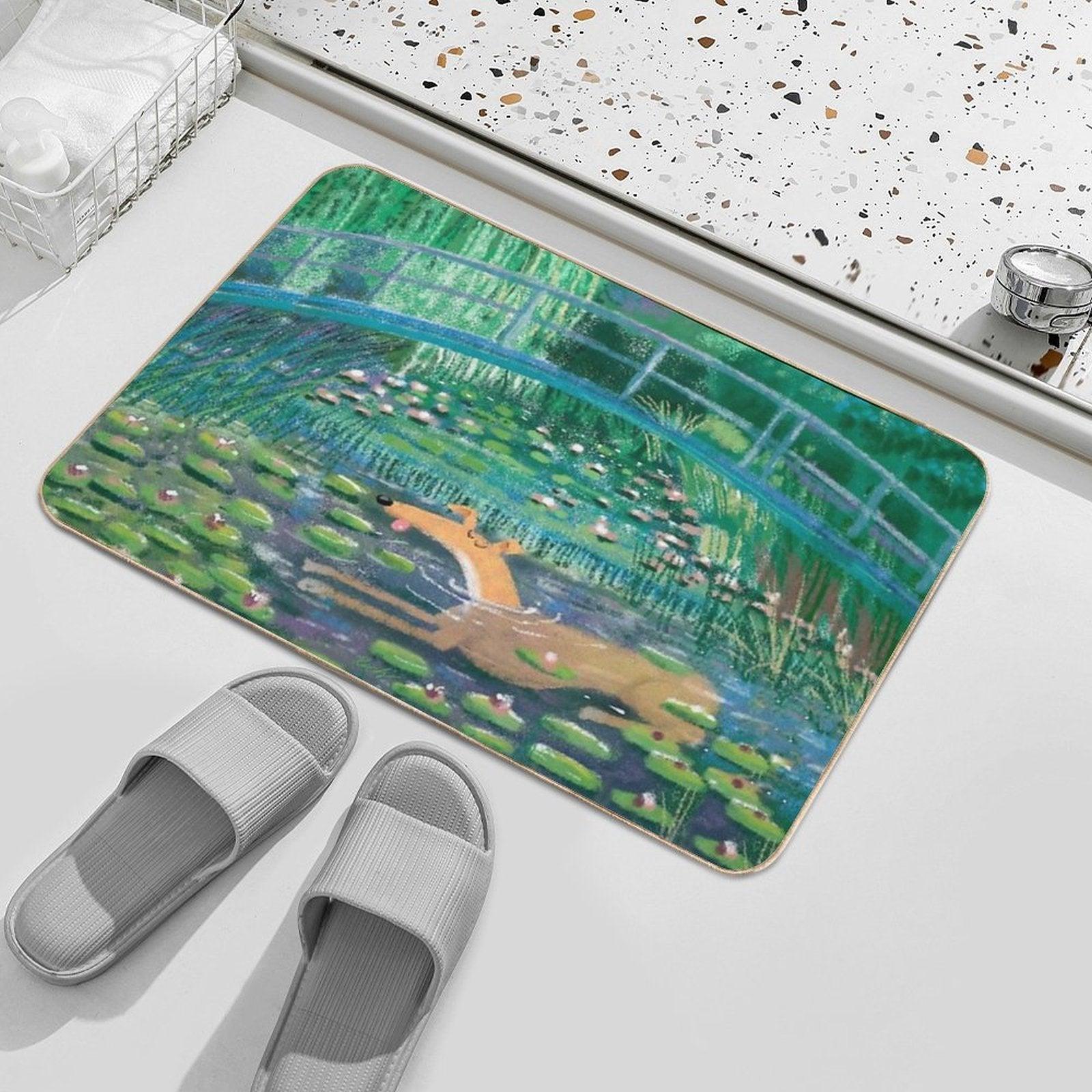 Greympressionism Bath Mat