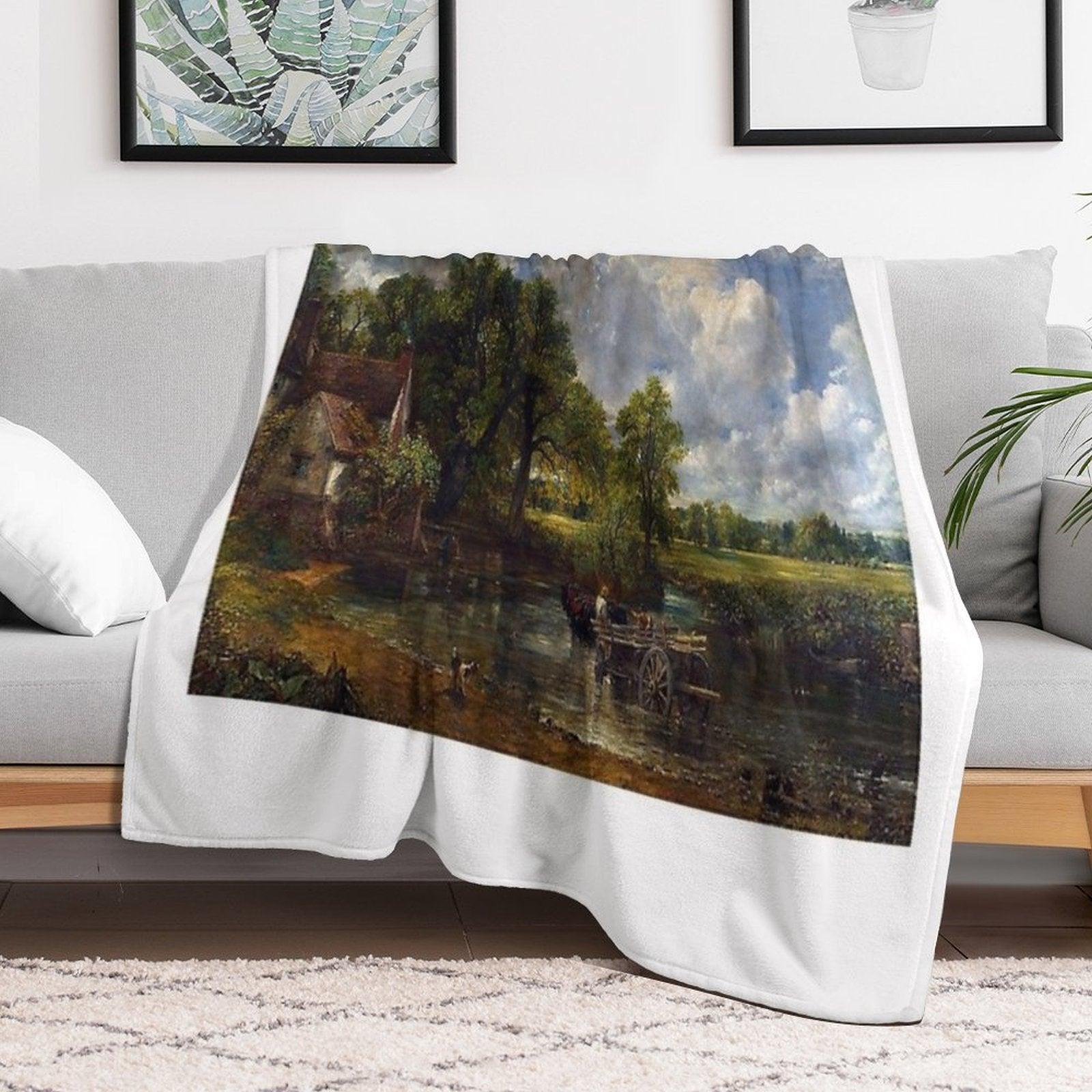 John Constable - The Hay Wain Throw Blanket