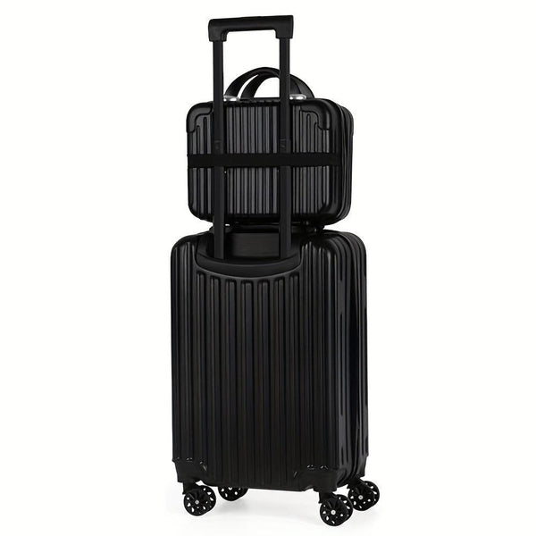2-Piece Spinner Luggage Set – 20” Carry-On & 14” Crossbody Handbag
