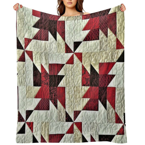 Triangle Fabric Eco-conscious Throw Blanket