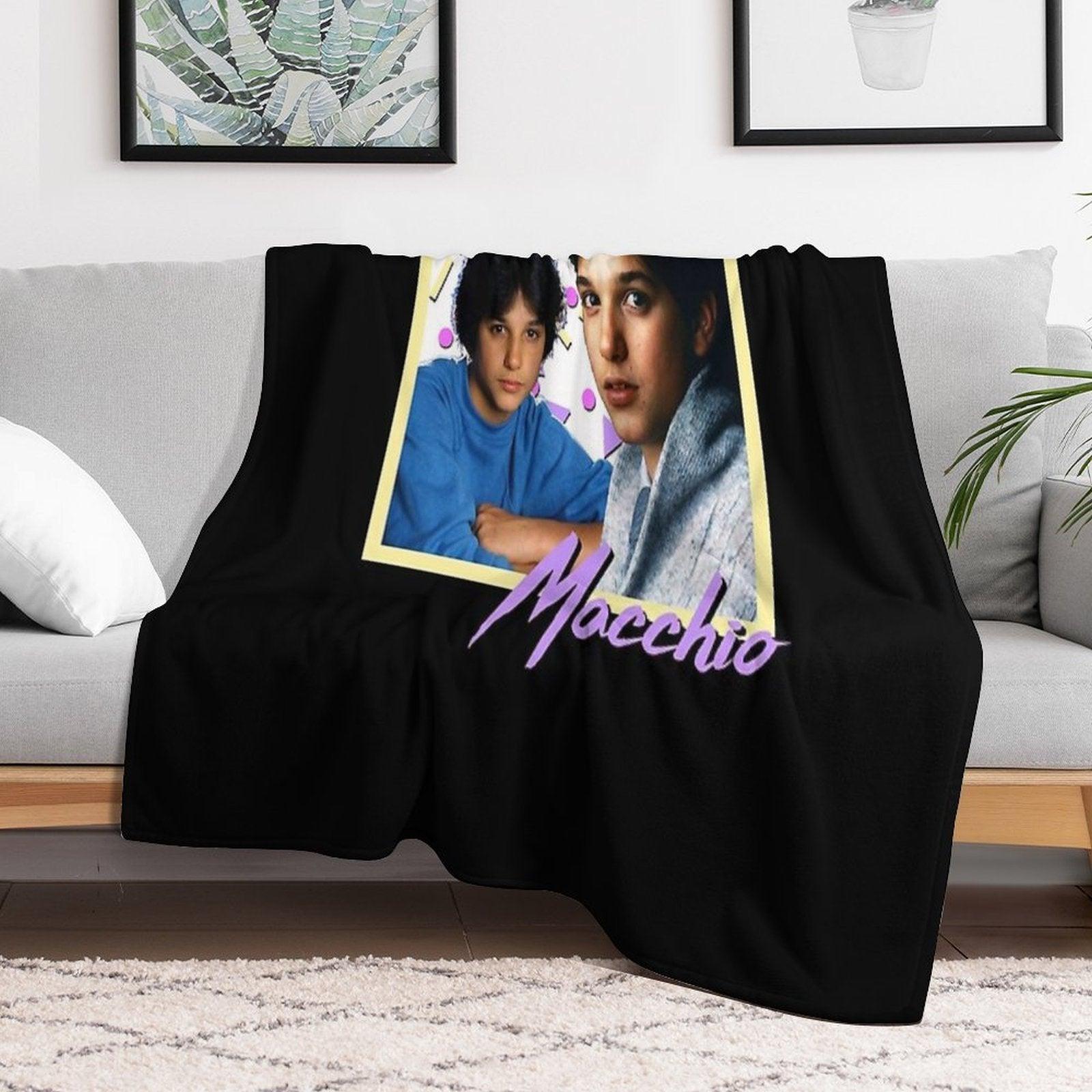 80s Ralph Macchio Essential T-Shirt Throw Blanket
