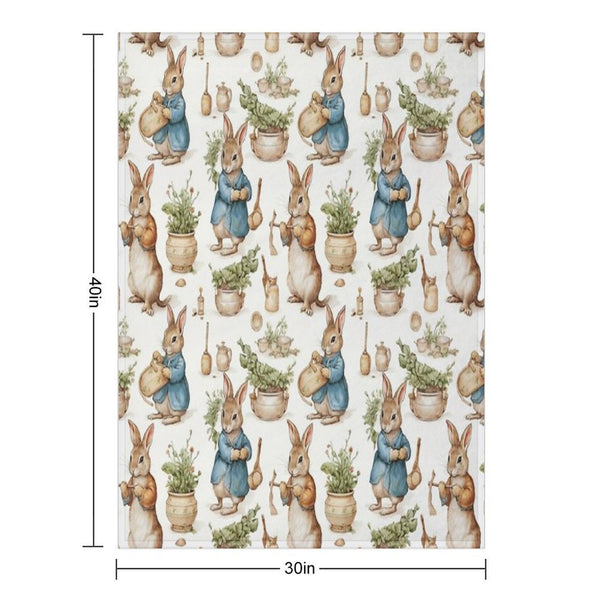 Peter Rabbit Watercolour Lightweight Throw Blanket
