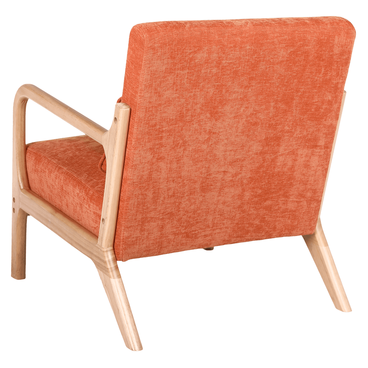 Antique Orange Cotton‑Linen Chair