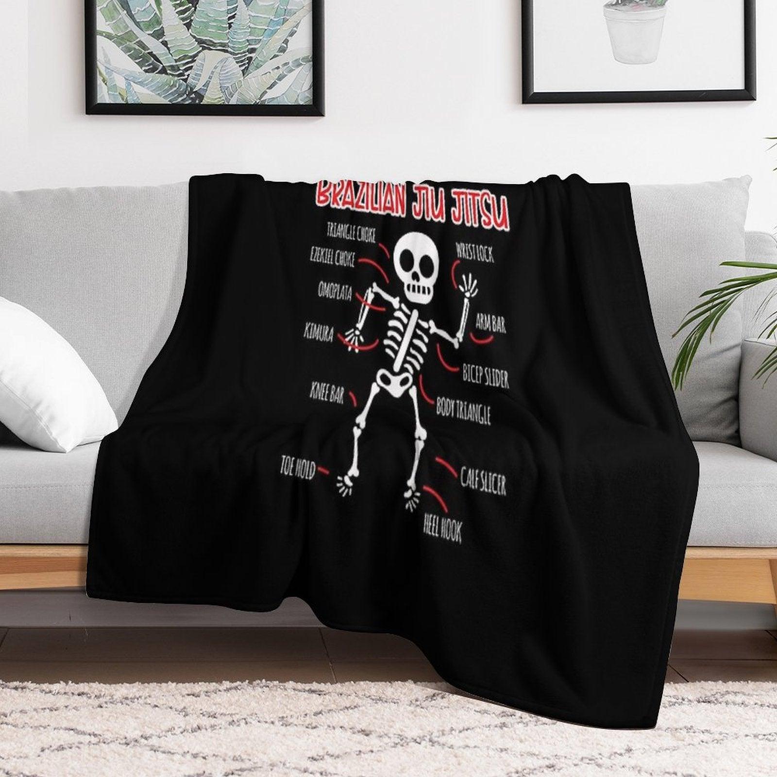 Jiu Jitsu Funny BJJ Gifts Throw Blanket