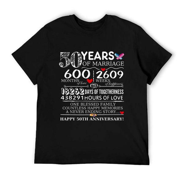 50 Years Of Marriage 50th Wedding Anniversary of Family T-Shirt