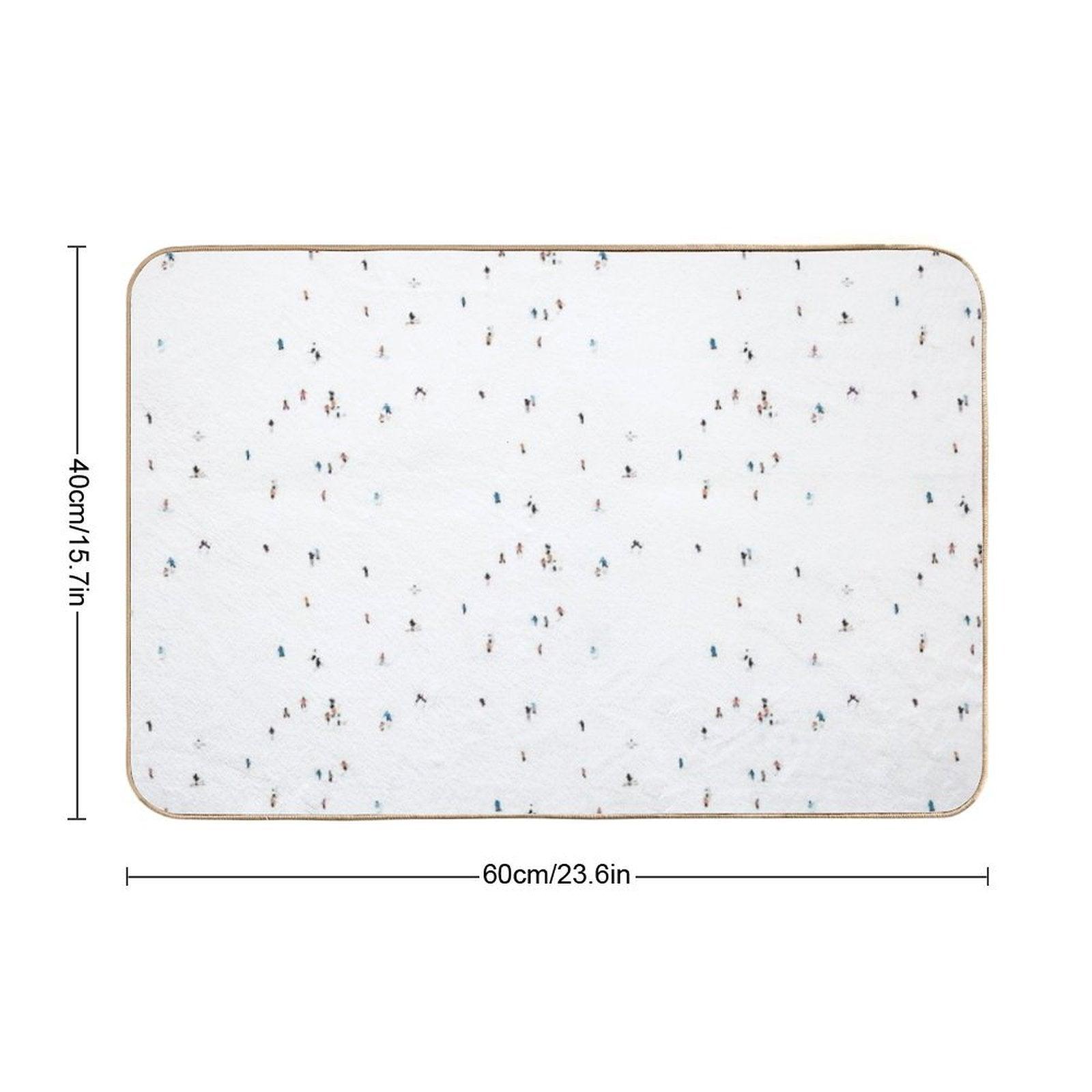 Ski Slopes Bath Mat