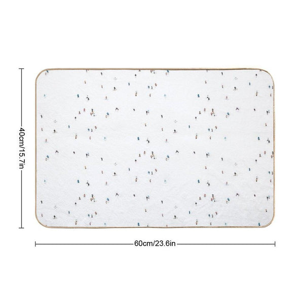 Ski Slopes Bath Mat