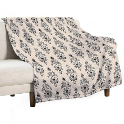 Haunted Mansion Wallpaper Hazelnut #Pastel Throw Blanket