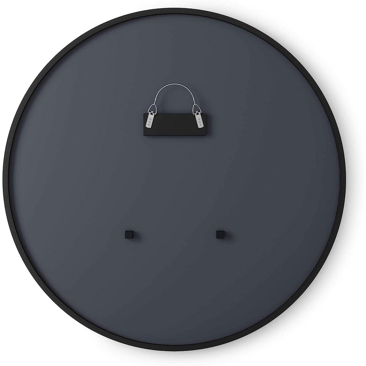 Round Rubber Wall Mirror 37 Inch Diameter With Protective Rubber Frame