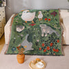 Ancient-style Artistic Tapestry Sofa Blanket Knitted Throw Blanket