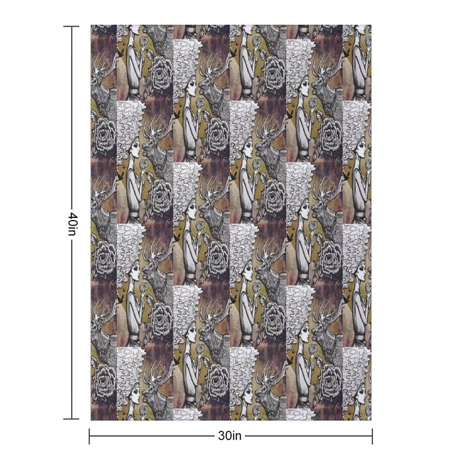 The Lonely Goddess Throw Blanket